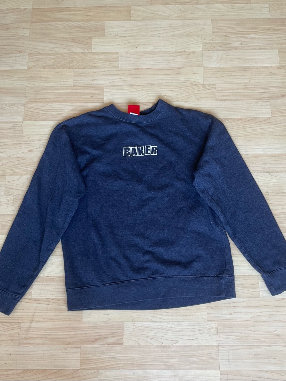 Baker Skateboards Grey Crewneck Sweatshirt Size Medium